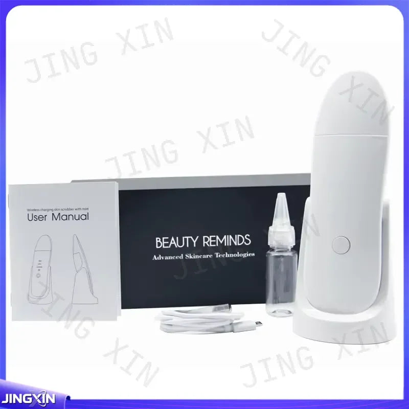 Vaporizador Facial 3 en 1, Limpiador Ultrasónico con EMS, Removedor de Puntos Negros, Dispositivo de Belleza Hidratante para Poros Faciales