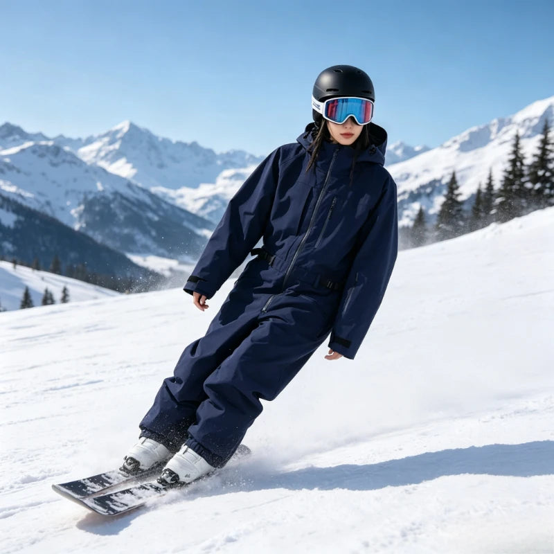 Nuevo Traje de Esquí Impermeable y Cortavientos de 3L, Mono Aislante para Hombre y Mujer, Traje de Snowboard Holgado y Cálido para Deportes al Aire Libre, Traje de Nieve para Invierno