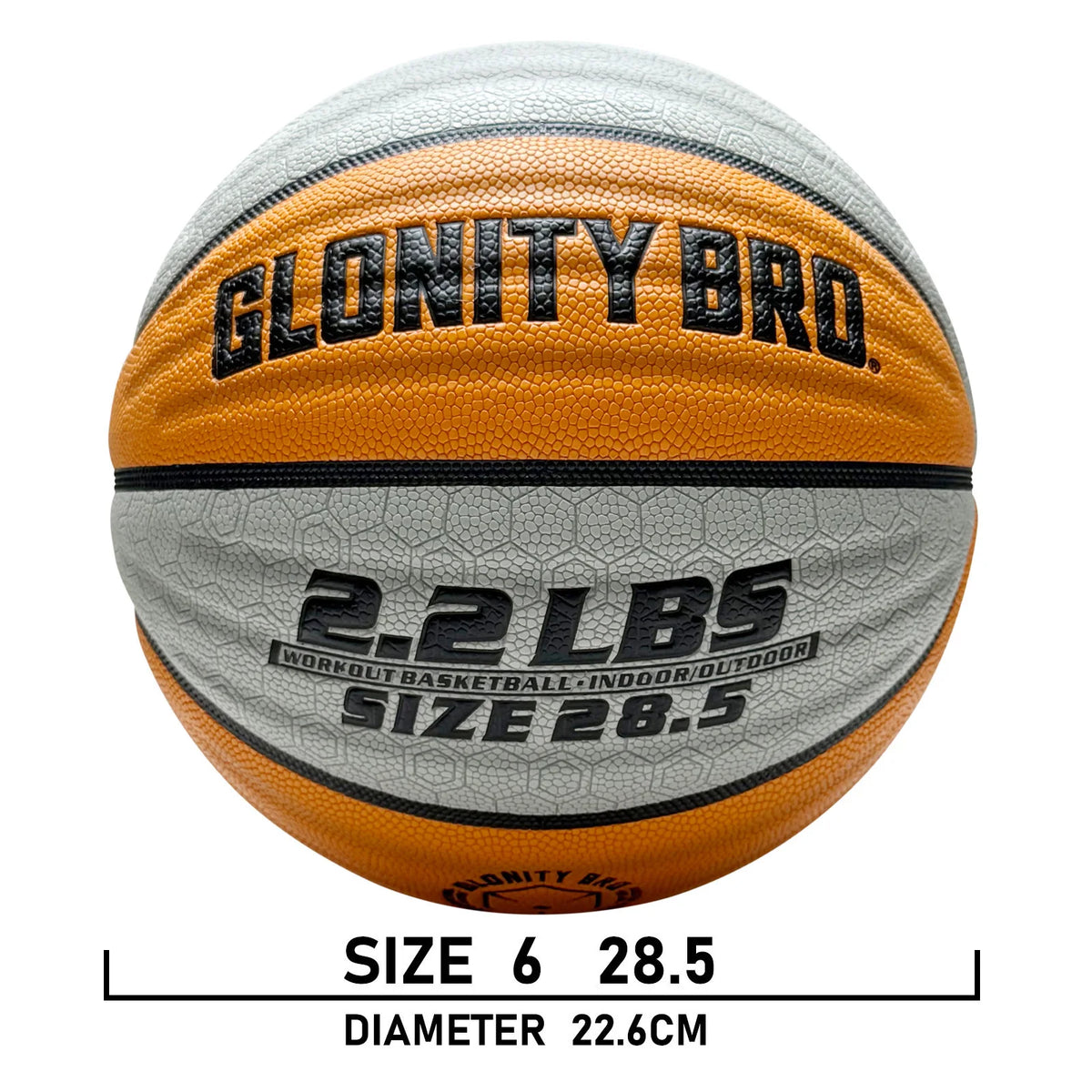 Baloncesto de entrenamiento pesado para interiores y exteriores, 28,5 "/29, 5", 2,2 libras/3 libras, baloncesto ponderado antideslizante para goteo, paso, habilidad de rebote