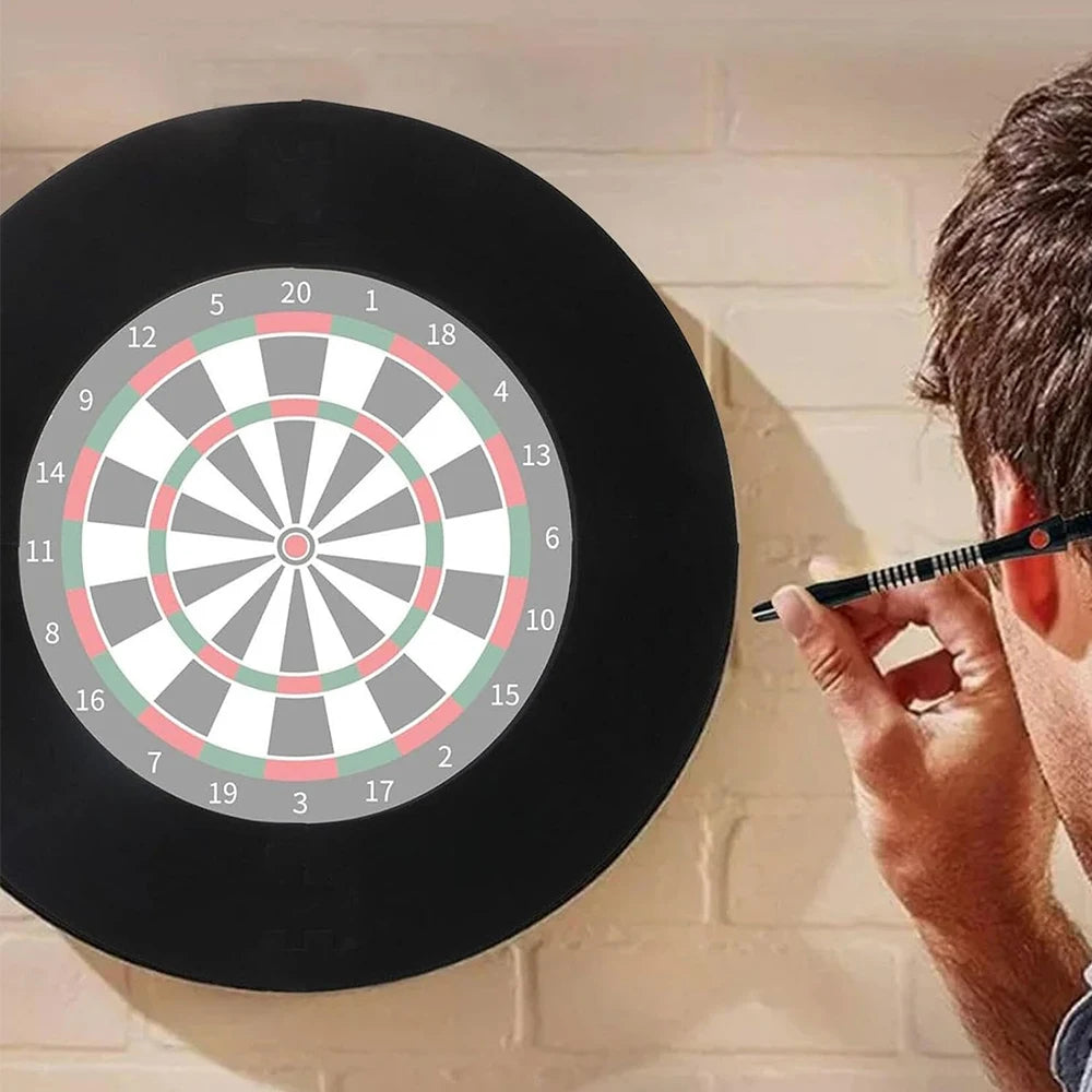 Dart Supplies Round Dart Board Surrounded By 5 Sections Easy Noise Reduction Ring Dart Board Shelter 71cm Outside 5 Pieces EVA Wall Soundproof 2.5cm for 45cm Dart Board Family Bar