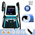 Máquina de belleza 2 en 1 con 5 longitudes de onda y 16 barras de diodo para depilación láser de hielo, eliminación de pigmentos de tatuajes, tratamiento de cejas y exfoliación con carbón, ideal para salones de belleza.