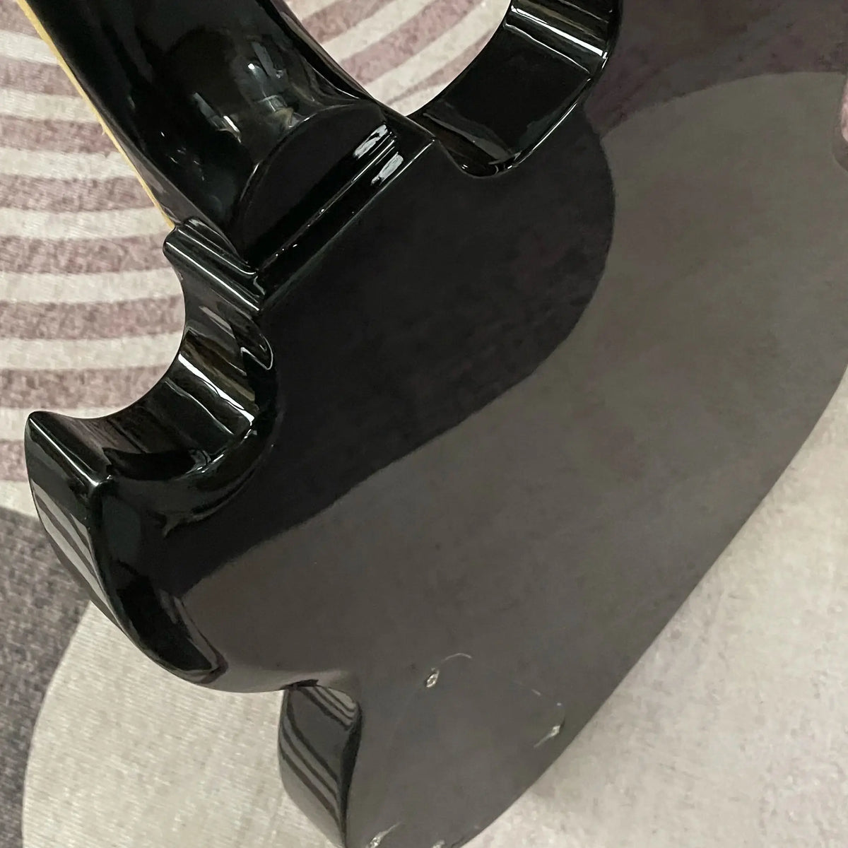 Guitarra Eléctrica SG Negra de Doble Mástil, 20 Trastes, Personalizada, 12+6 Cuerdas, Acabado Brillante, Envío Rápido