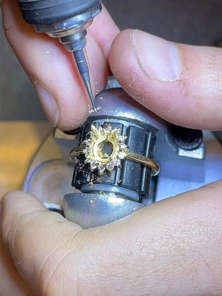 Joyería personalizada HPHT anillo de diamante cultivado en laboratorio para mujer anillo de boda de compromiso Jwewlry de alta calidad
