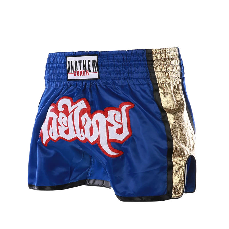 Pantalones Cortos de Muay Thai para Hombre, Mujer y Niños, Pantalones de Entrenamiento de Boxeo, Kickboxing, Bordados, para Gimnasio, Artes Marciales, Grappling, Ropa de Entrenamiento de MMA