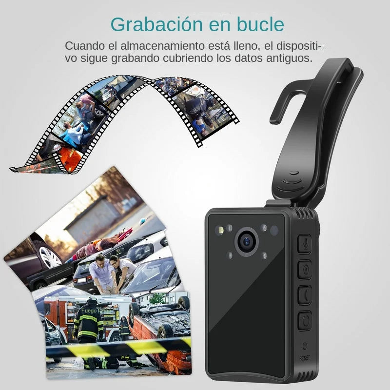 Cámara corporal de policía A23 HD 1080P DVR cámara de seguridad de vídeo IR visión nocturna Mini videocámaras con grabación de batería de larga duración de 14 H
