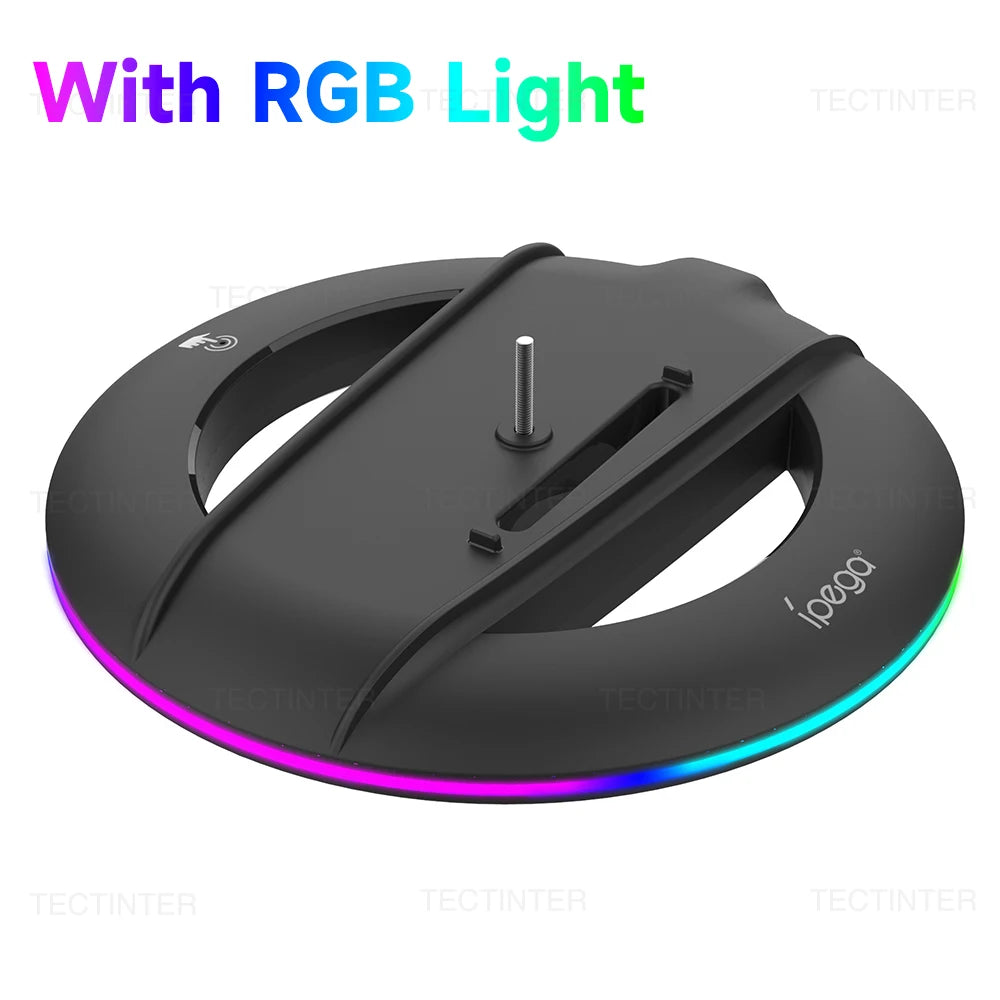 Vertical Cooling Stand for PS5 Slim / PS5 Pro Console Anti-Slip Base Bracket With RGB Light Holder for PS5 Slim Accessories