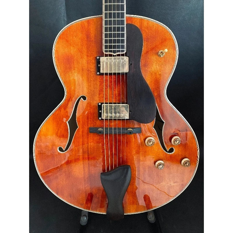 Guitarra Eléctrica de Cuerpo Hueco Hecha a Mano y Personalizable