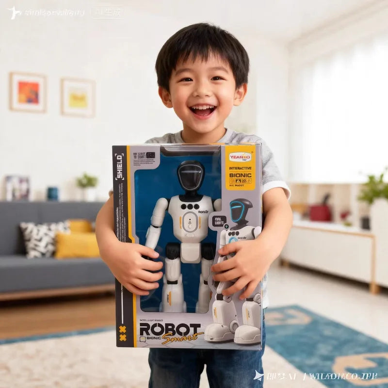 Juguete robot biónico interactivo Yearoo con control remoto por gestos, programable, con sensores de IA, funciones de canto, baile y aprendizaje temprano para niños