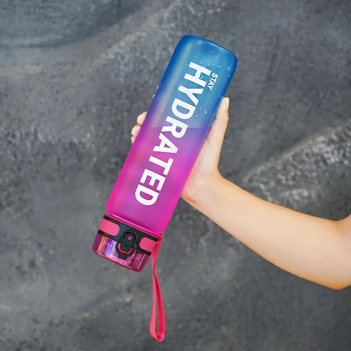 Botella de agua de 32oz, botella de agua deportiva motivacional, botellas para beber a prueba de fugas, hervidor de viaje para deportes al aire libre, botella de agua potable