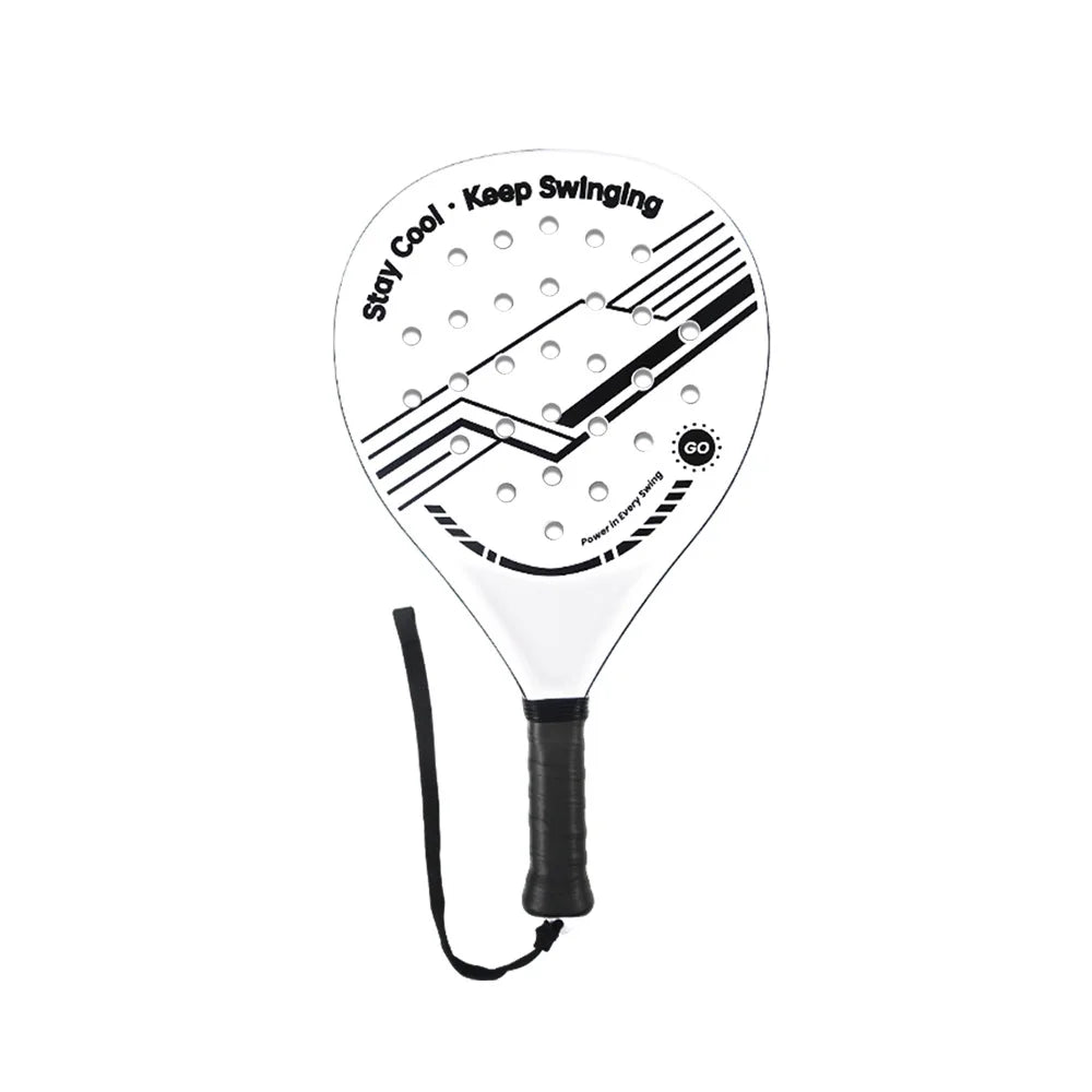 2026 raqueta de tenis más nueva |   Raqueta de padel, hecha de material de fibra de carbono ultraligero, con fuerte elasticidad y buena calidad