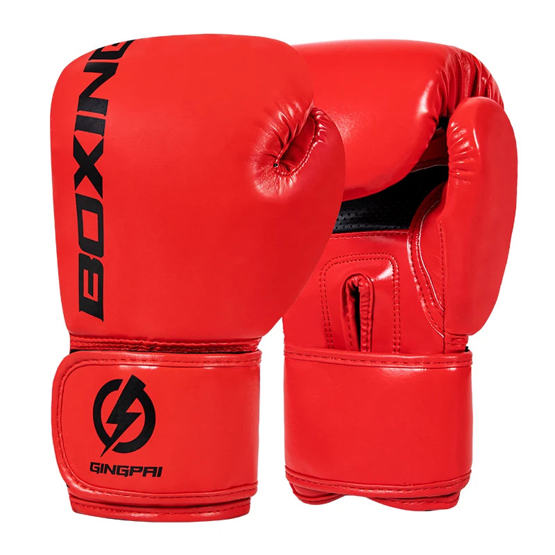 4 6 8 10 12oz guantes de boxeo para hombres y mujeres guantes de combate de competición de entrenamiento de boxeo guantes de entrenamiento de saco de arena boxeo MMA