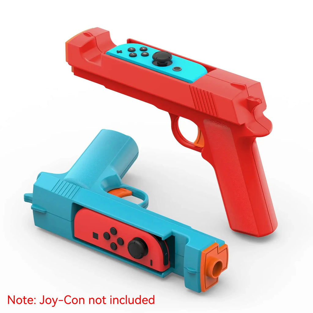 Nuevo para NS Switch, mango pequeño para juego de disparos, empuñadura de pistola, interruptor OLED, controlador izquierdo y derecho, mango de pistola, 2 paquetes de accesorios para juegos