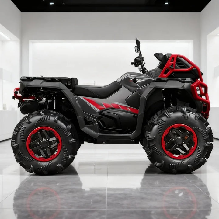 800-1000cc V-Twin Adventure Ready ATV barras de impacto laterales azules para suelo nevado tracción fuerte bajo costo de mantenimiento para estación de playa