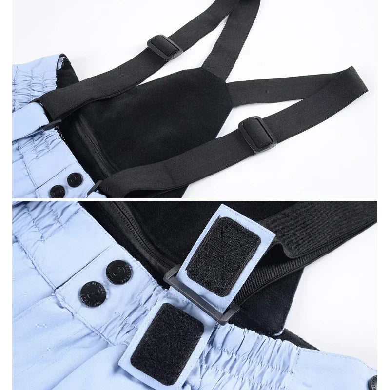 2024 deporte al aire libre hombre pantalones de esquí a prueba de viento mujeres pantalones de nieve montaña algodón Snowboard monos femeninos ropa impermeable