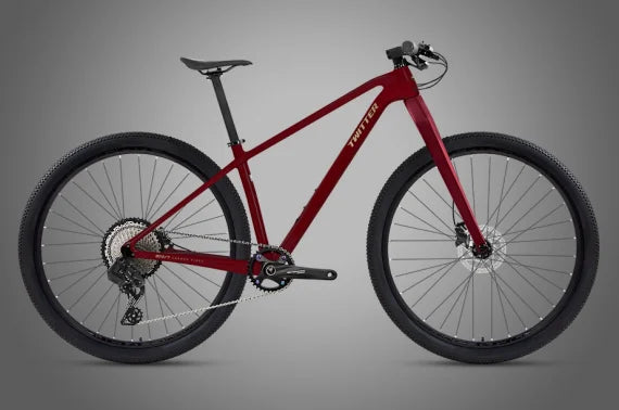 Horquilla rígida de fibra de carbono para bicicleta TWITTER, eje pasante BOOST, freno de disco, 148 mm, MTB 12S/13S/24S, bicicleta de montaña de fibra de carbono de 27.5/29er