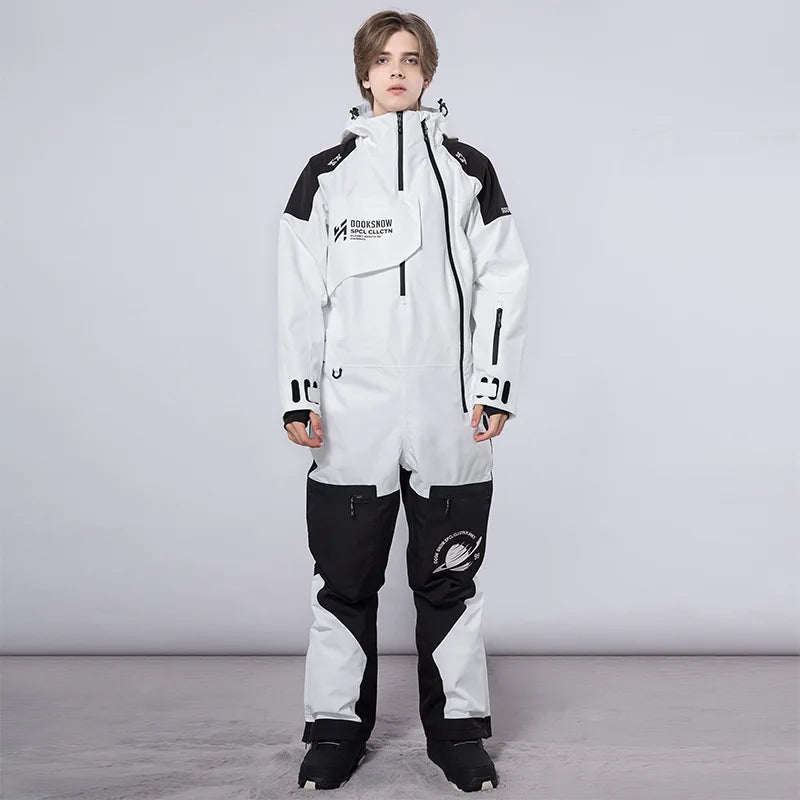 Traje de Esquí Unisex de una Pieza, Modelo 2026, Impermeable, Cálido y Resistente al Viento, para Adultos, para Snowboard, Deportes de Invierno al Aire Libre