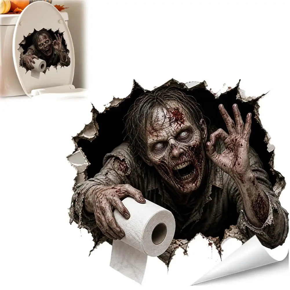 Pegatinas de pared de Halloween, decoración interior de fantasma aterrador para dormitorio, sala de estar, ambiente espeluznante, decoración espeluznante para fiesta en el bar