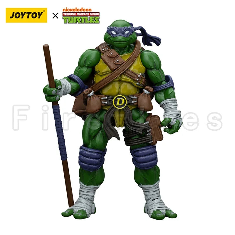 1/18 JOYTOY Action Figure Turtles-Michelangelo Donatello Leonardo Raphael Anime Model Toy