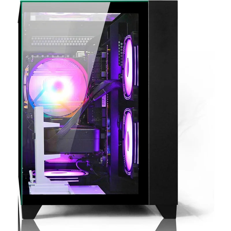 PC de Escritorio Ryzen 7 8700F |   32GB de RAM DDR5 |   GeForce RTX 5060 8GB |   Computadora de Alto Rendimiento para Juegos y Diseño, Negra