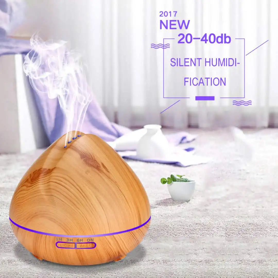 Difusor de aceites esenciales aromaterapia Humidificador de aire ultrasónico Control remoto automático Humidificador 300 500 1000ml