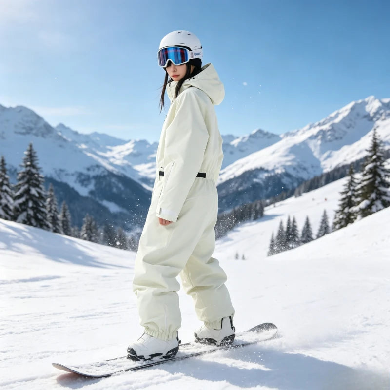Nuevo Traje de Esquí Impermeable y Cortavientos de 3L, Mono Aislante para Hombre y Mujer, Traje de Snowboard Holgado y Cálido para Deportes al Aire Libre, Traje de Nieve para Invierno