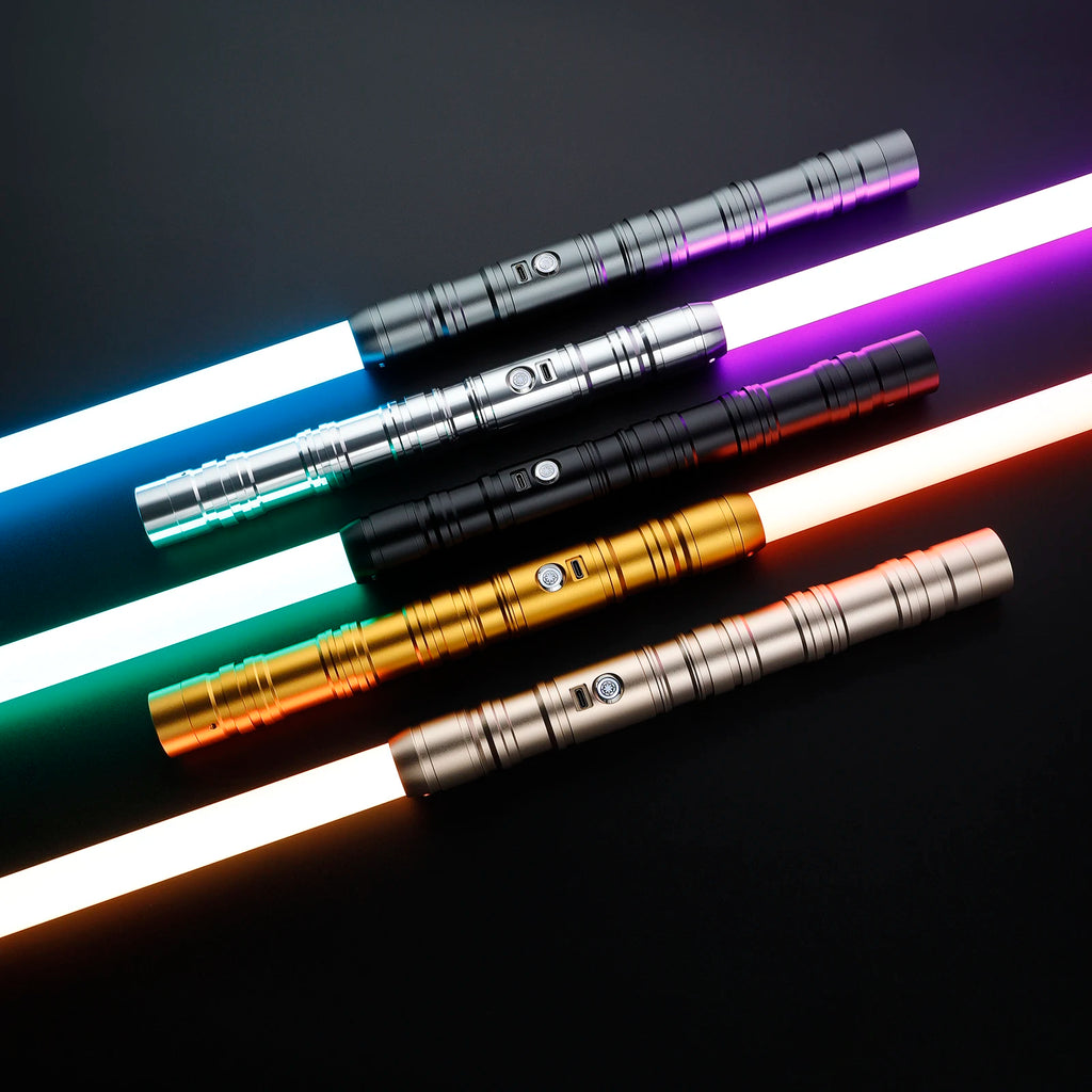 DamienSaber Heavy Dueling Lightsaber Xeno3.0 Bluetooth Light Saber Sensitive Smooth Swing with Infinite Color Changing 34 Fonts