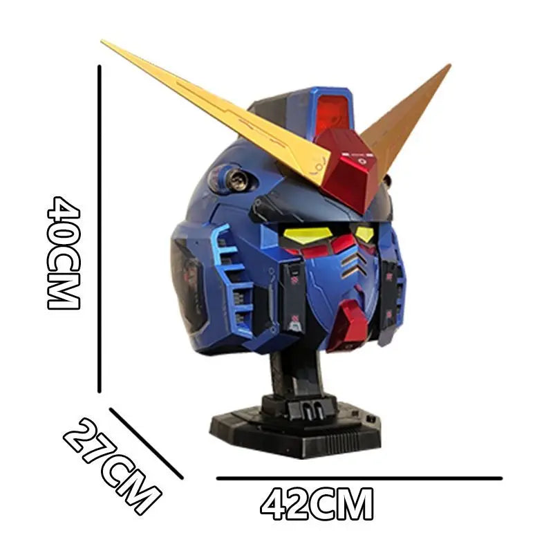 Vol.1 Casco RX-78-02 Cyberpunk 1:1, Máscara de Robot Mecánico con Luz y Control Táctil, Disfraz de Cosplay, Juguete de Halloween para Niños, Regalo