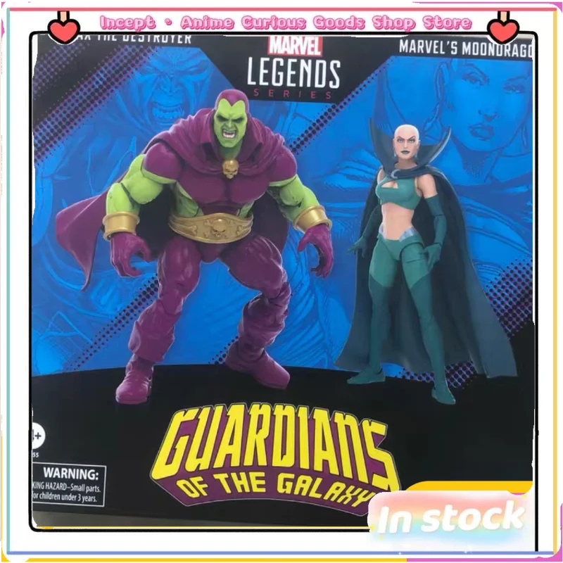 En stock, figuras de acción de Marvel Legends Guardians of The Galaxy Destroyer Moon Dragon Duo de 6 pulgadas, modelo de anime, juguete de colección, regalo