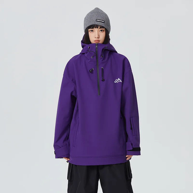 Sudadera con capucha para hombre y mujer, ropa de Snowboard, gruesa, cálida, profesional, impermeable, esquí, abrigo superior, Invierno