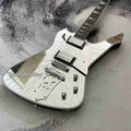 Guitarra eléctrica Paul Sliver personalizada, protector de púa espejado en forma de estrella, pastillas HH