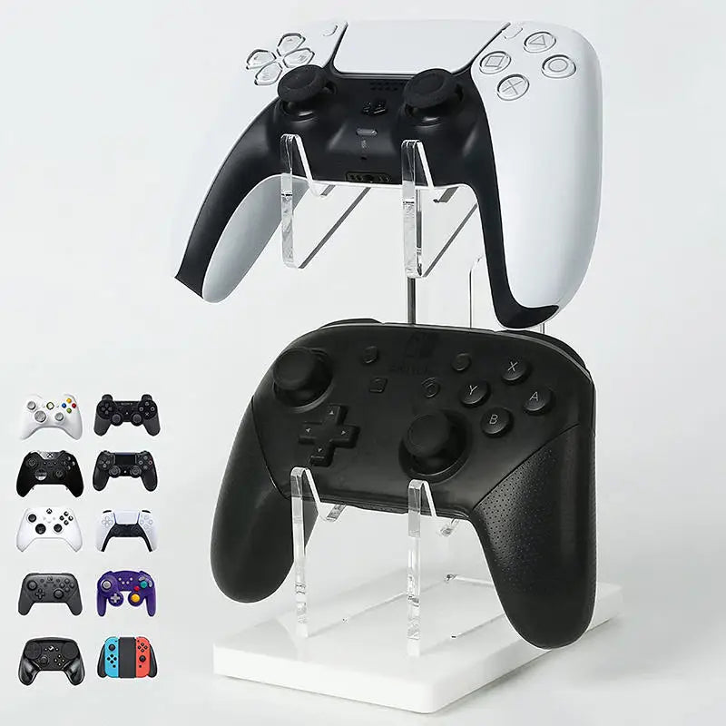 Soporte universal para mandos de consola de juegos de doble capa, compatible con PS5/PS4/Switch Pro/Xbox Elite/Xbox/Xbox 360