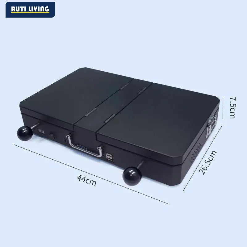 Máquina de Juegos Arcade Portátil Plegable para el Hogar - Joystick de Doble Pantalla Todo en Uno Pandora Moonlight Box