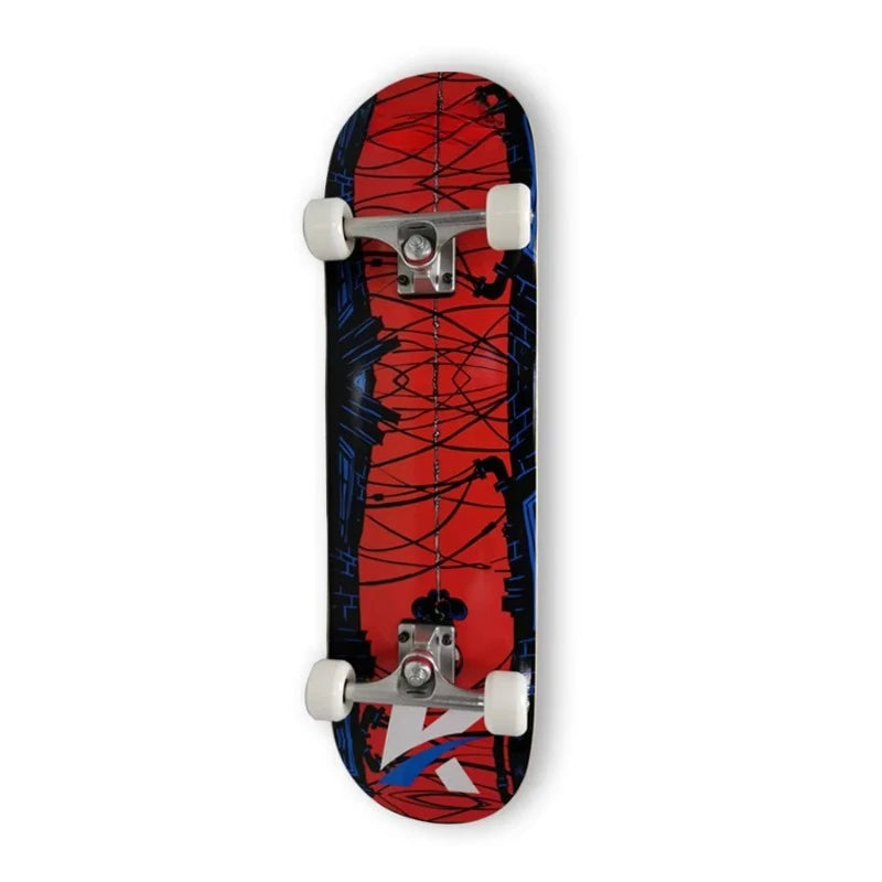 Patineta Profesional de Tabla Completa, Patineta de Cuatro Ruedas con Patrón Impreso Personalizado, Patineta de Tabla Completa para Acrobacias Urbanas para Adultos