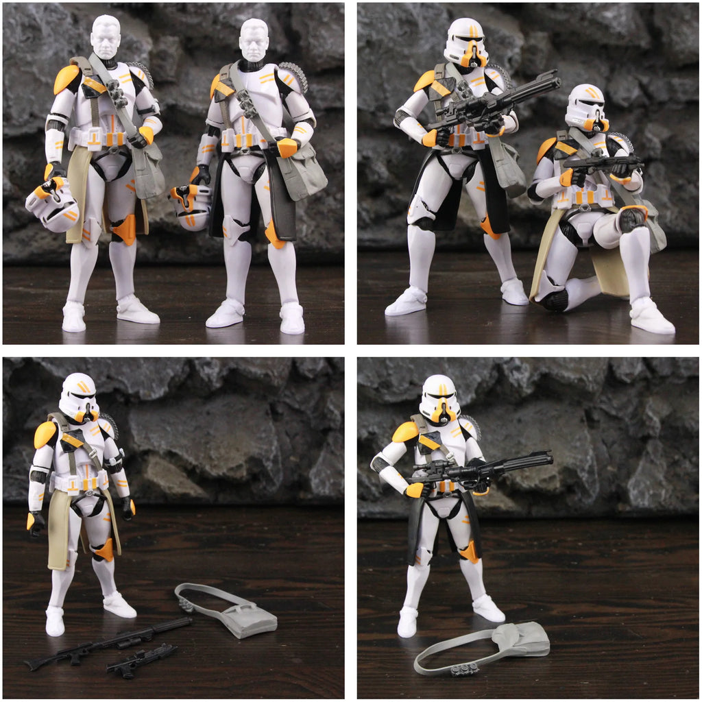 Star Wars 212 ° Batallón de ataque 2a empresa aerotransportada Sniper Trooper 6 "figura de acción muñeca personalizada modelo juguetes clonados
