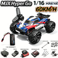 MJX Hyper Go, coche de control remoto 4WD a escala 1/16, motor sin escobillas, 60 km/h, control remoto 2.4G, camión de carreras todoterreno, juguete, regalo.