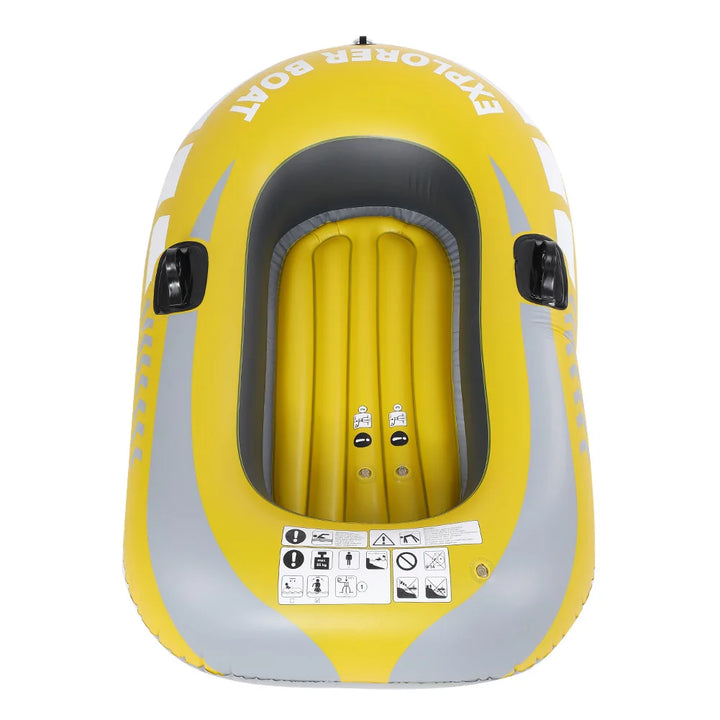 Bote Inflable Individual para Deriva, Kayak Inflable de PVC, Canoa, Bote de Aire para Remar, Pesca, Deriva, Buceo y Natación