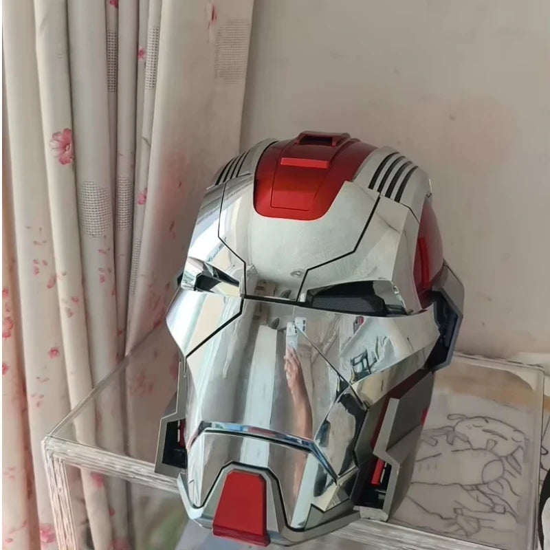 Casco de Iron Man Mk5 Mk50, Usable, con Control Remoto por Voz, Coleccionable para Adultos, Regalo para Fans