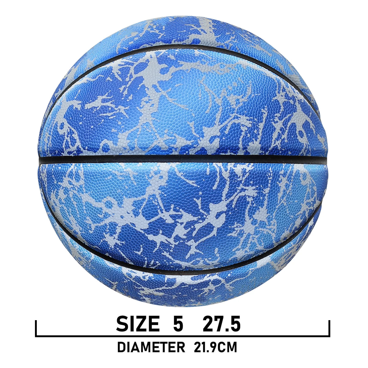 Pelota de baloncesto brillante de cuero, resistente al desgaste, tamaño 5/6/7-27, 5/28, 5/9,5 pulgadas, para jóvenes, juego nocturno de baloncesto en el exterior y