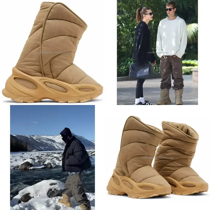 Botas de Nieve Aisladas para Clima Frío Nsltd, de Alta Calidad, Unisex, para Mujer, Super Cálidas, para Hombre, Color Caqui
