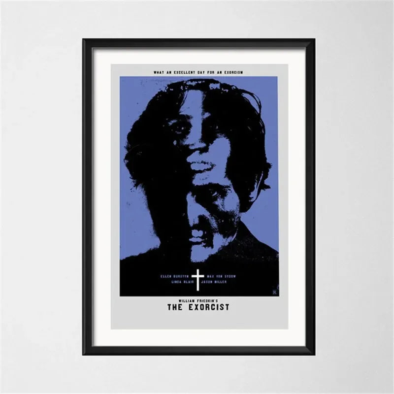 El exorcista clásico película de terror pintura artística lienzo Vintage póster pared decoración del hogar