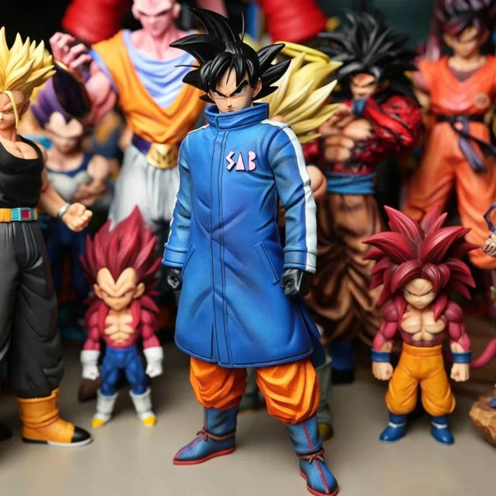 Figura de Anime Dragon Ball Z, Traje de Nieve de Son Goku y Vegeta, Super Saiyan Goku, Figuras de Acción de PVC, Colección de Modelos, Juguetes, Regalos