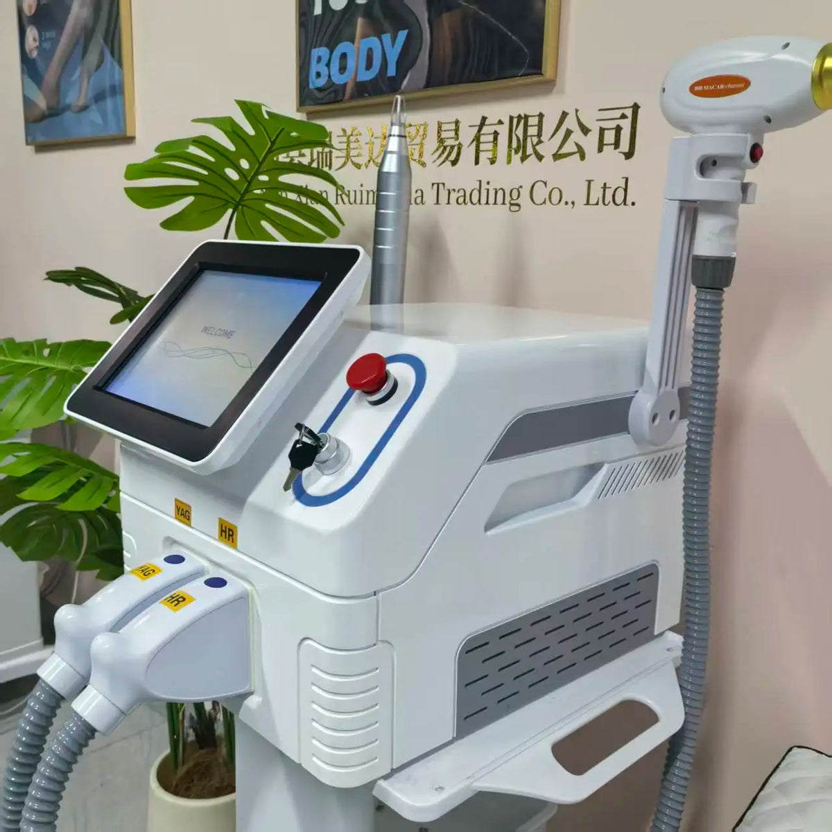 Máquina de Picosegundos de Diodo 2 en 1 - 808nm 755nm 1064nm para Depilación Permanente, Eliminación de Tatuajes y Rejuvenecimiento de la Piel
