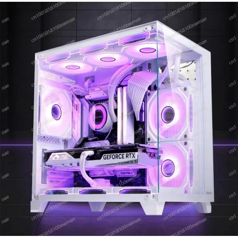 PC de Escritorio para Juegos 2025, Nuevo Estilo, Core I7 14ª Gen. 14700K, 16G DDR5, RTX5060, con Torre Media ATX y Ventilador, para Negocios y Juegos