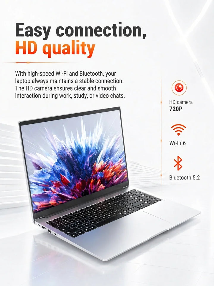 Firebat U6C, portátil para juegos de 16 pulgadas, AMD Ryzen7 H255, 8 núcleos/16 hilos, LPDDR5, 32 GB de RAM, M.2 PCIe4.0, SSD de 1 TB, teclado con distribución en inglés, WiFi6, BT5.2, pantalla de 16 pulgadas, 2K, 120 Hz,