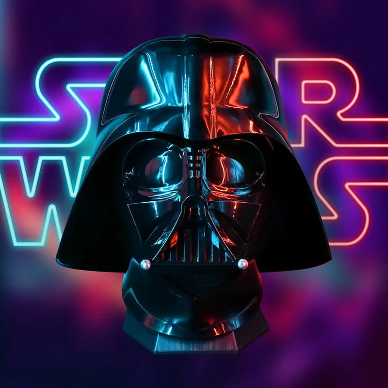 Star Wars Jedi Black Knight Darth Vader 1:1 Scale Cosplay Helmet Science Fiction Collectible Model for Fans