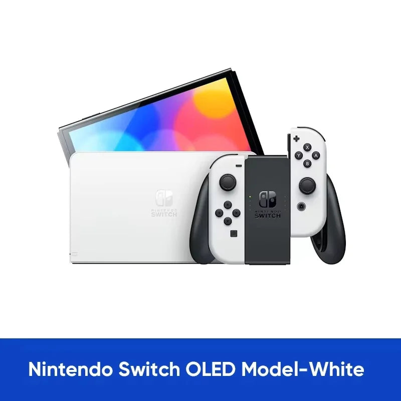Nintendo Switch Modelo OLED Pantalla de 7 pulgadas Joy‐Con Mango Audio mejorado Consola ajustable Modo de TV estable Videojuego