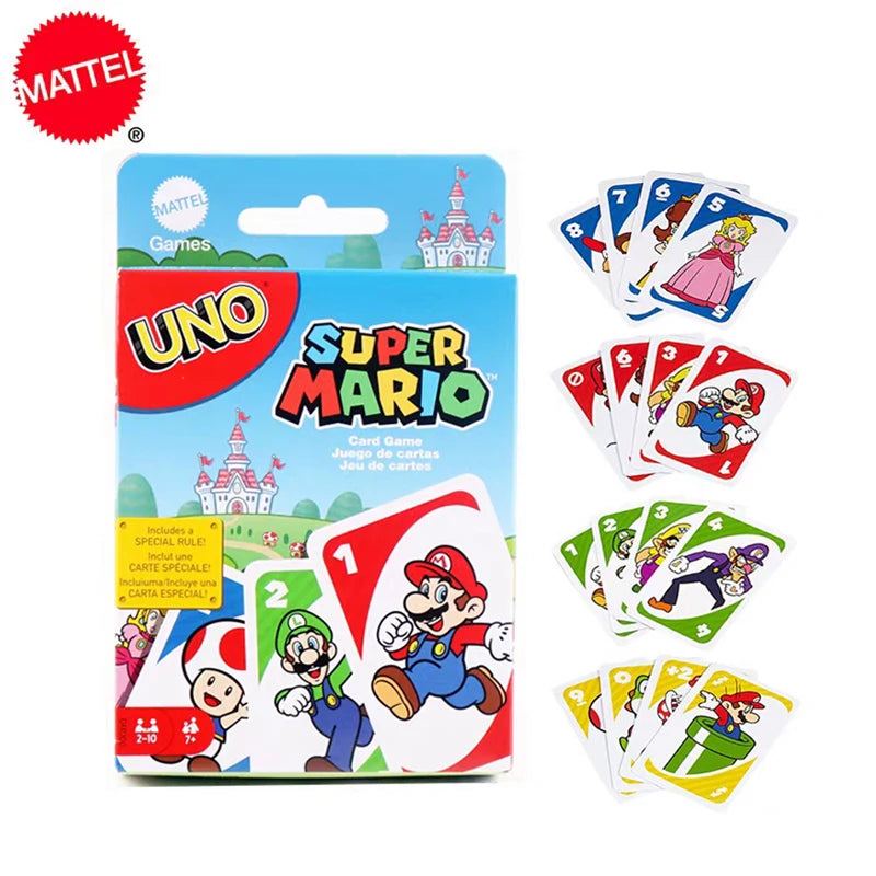 Mattel Games UNO Flip! Juego de mesa, cartas de juego, Hot Wheels, No Mercy, Super Mario, Toy Story, DOS, Minecraft, F1 de colección de élite