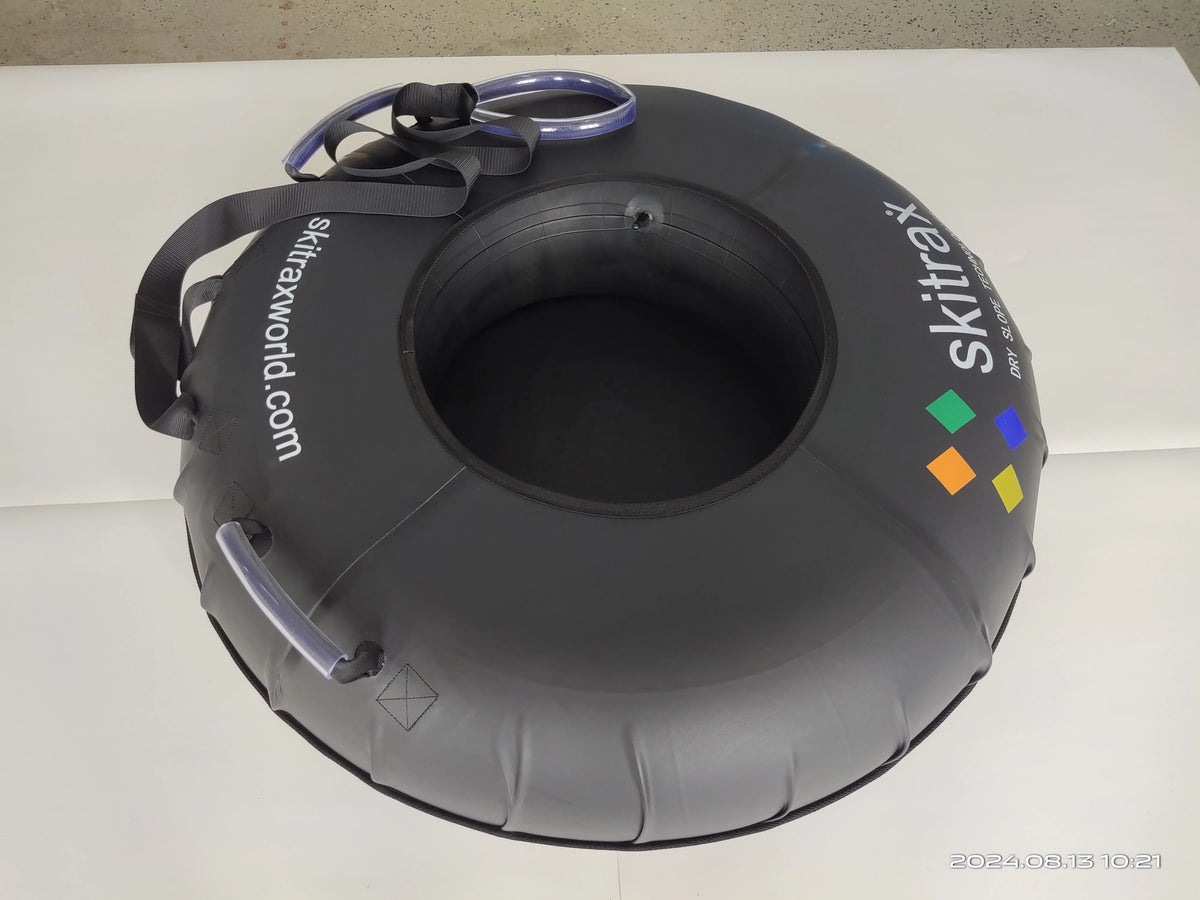 Tubo de Nieve Inflable para Deportes de Invierno para Adultos, con Base Rígida, Cubierta de Tela de PVC Resistente al Frío, Trineo