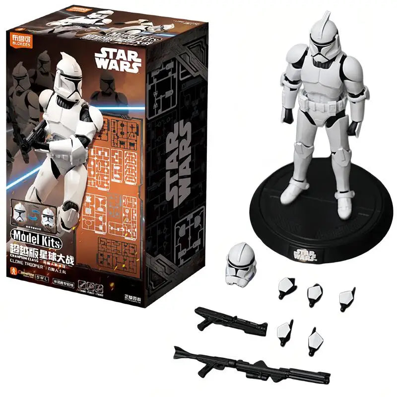 Blokees STAR WARS Anakin Darth Vader Obi-Wan Kenobi Din Djarin Grogu Figura de Acción Decorativa Juguete Coleccionable Regalo