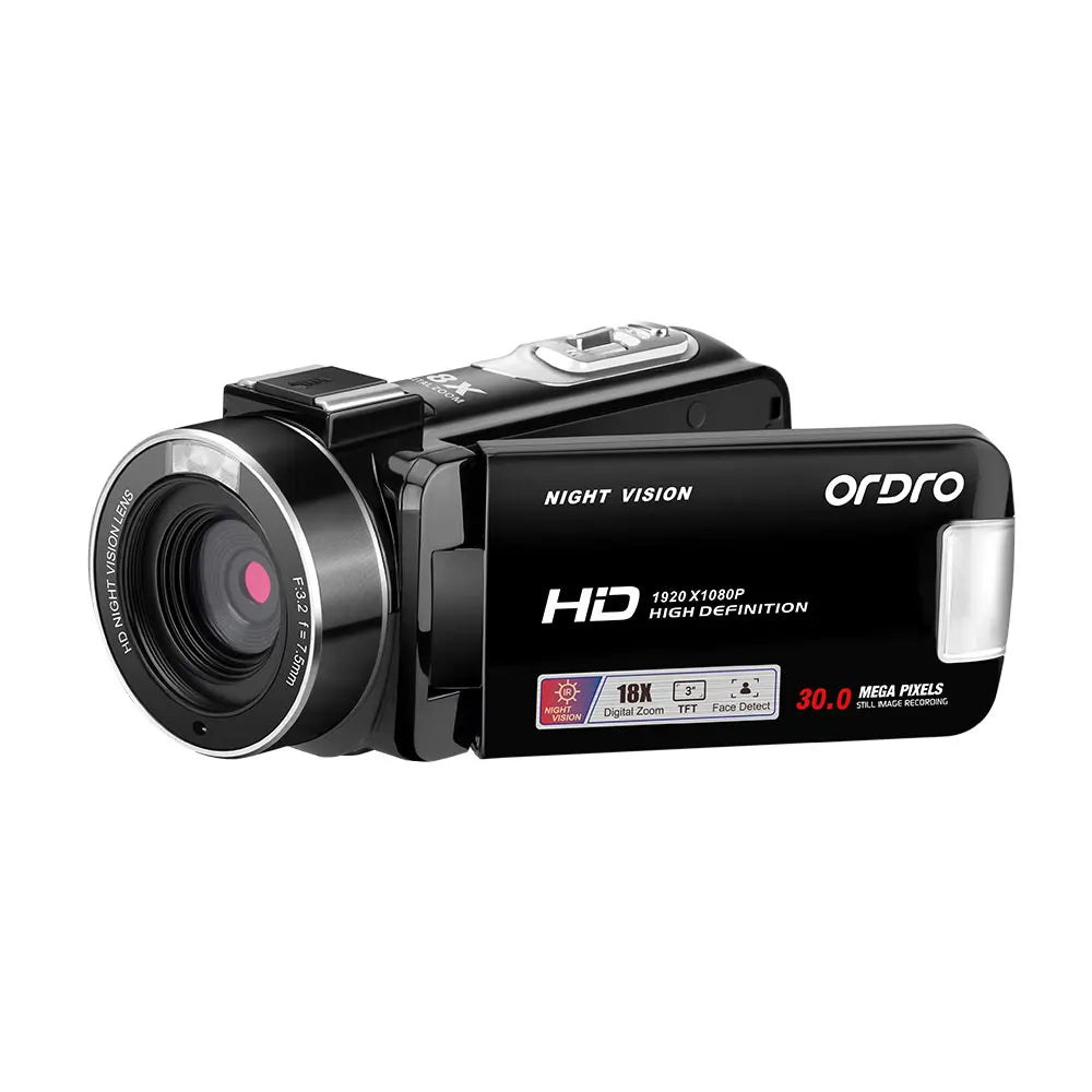 ORDRO-cámara Digital Vintage Full HD 1080P, videocámara de vídeo con visión nocturna infrarroja para uso doméstico, barata, Vlogging